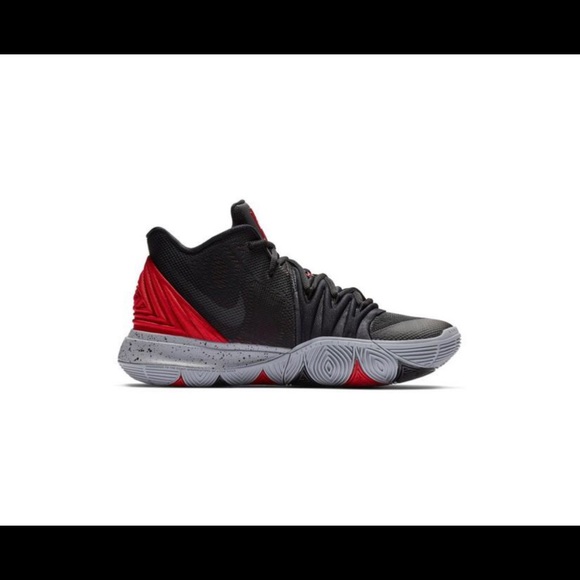 kyrie 5 red black